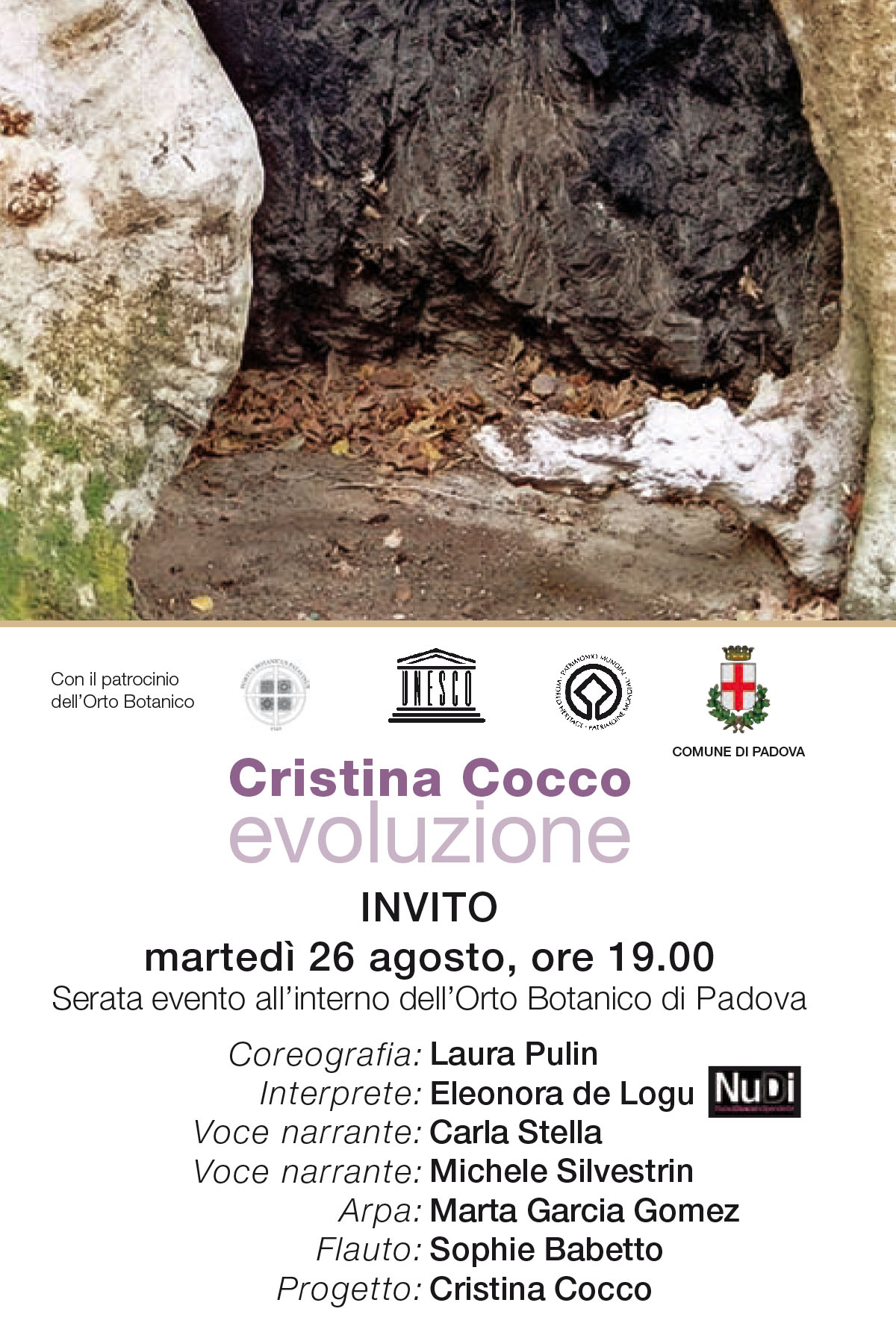 cristina-cocco-orto-botanico-padova-spettacolo-multimediale-evoluzione-2008
